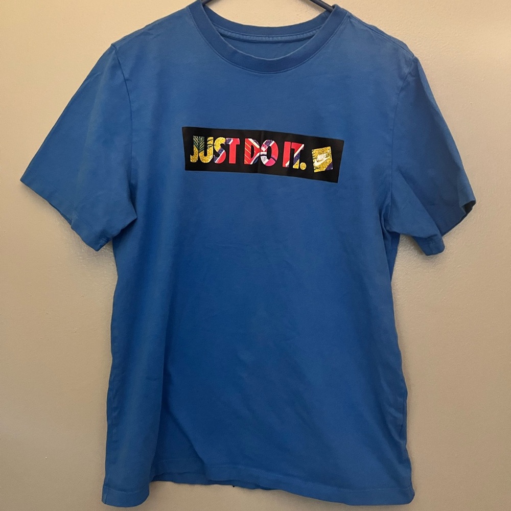 Nike Blue 'Just Do It' Short Sleeve Tee